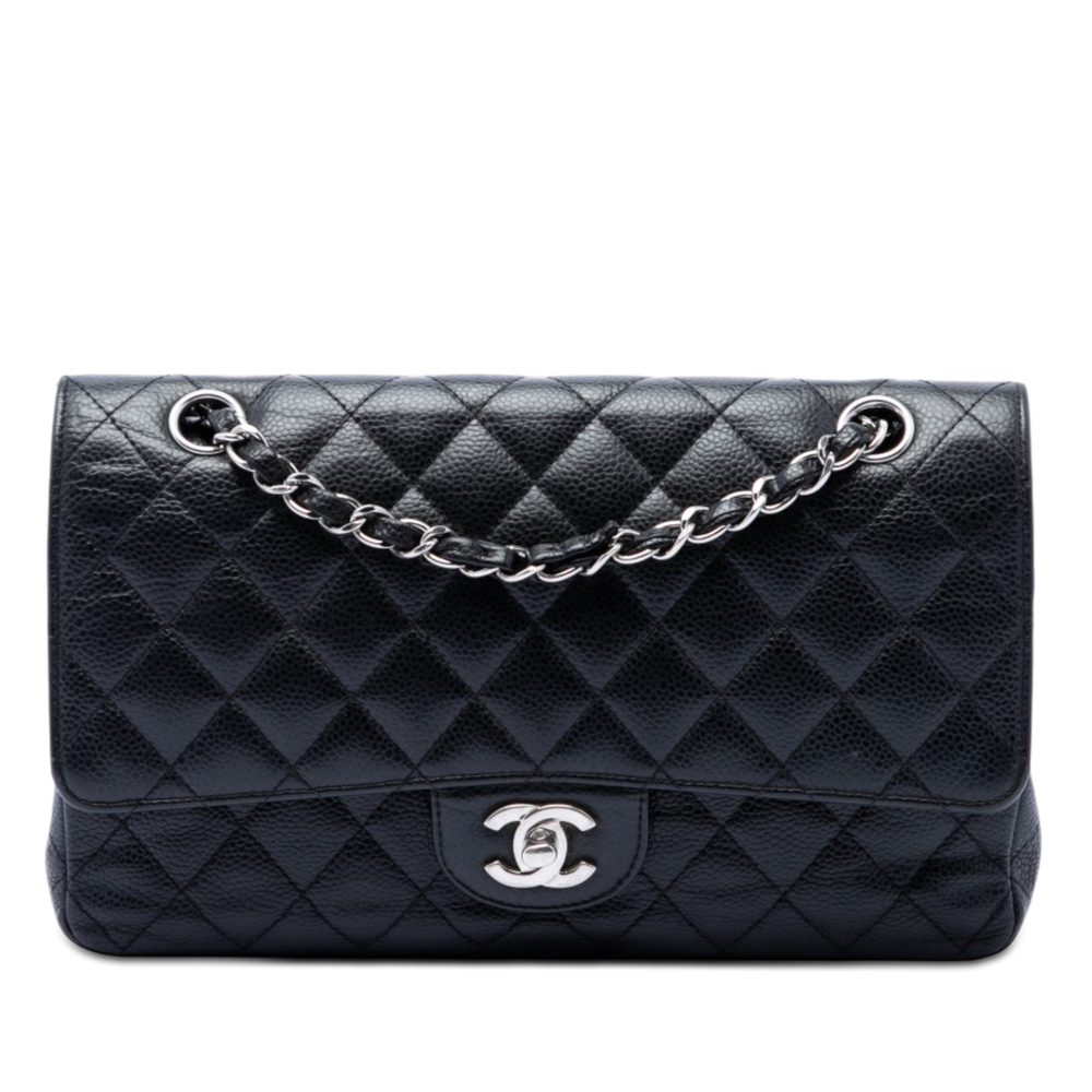 Pre-Loved Chanel Medium Classic Caviar Double Flap